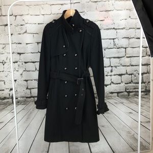 Wool blend trench coat